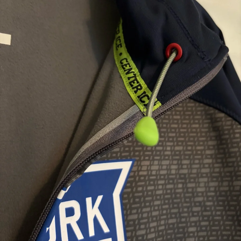 Reebok New York Rangers Zip-Up Jacket - Blue and Gray